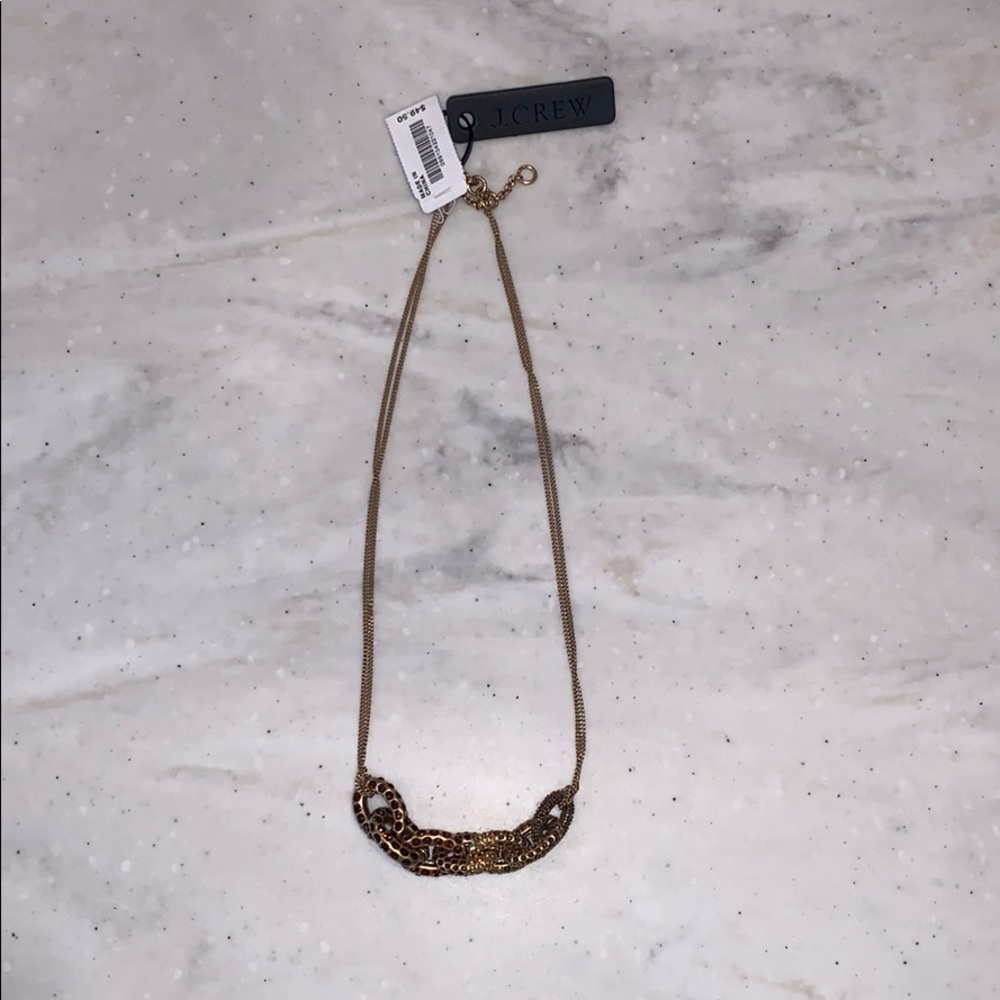 J.Crew: gold/jewel necklace